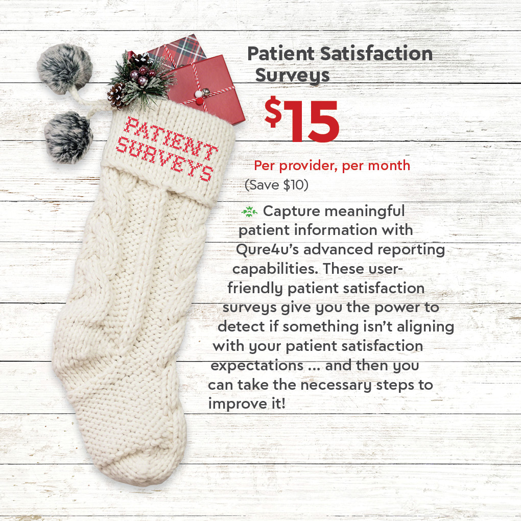 Qure4u Stocking Stuffer Patient Surveys