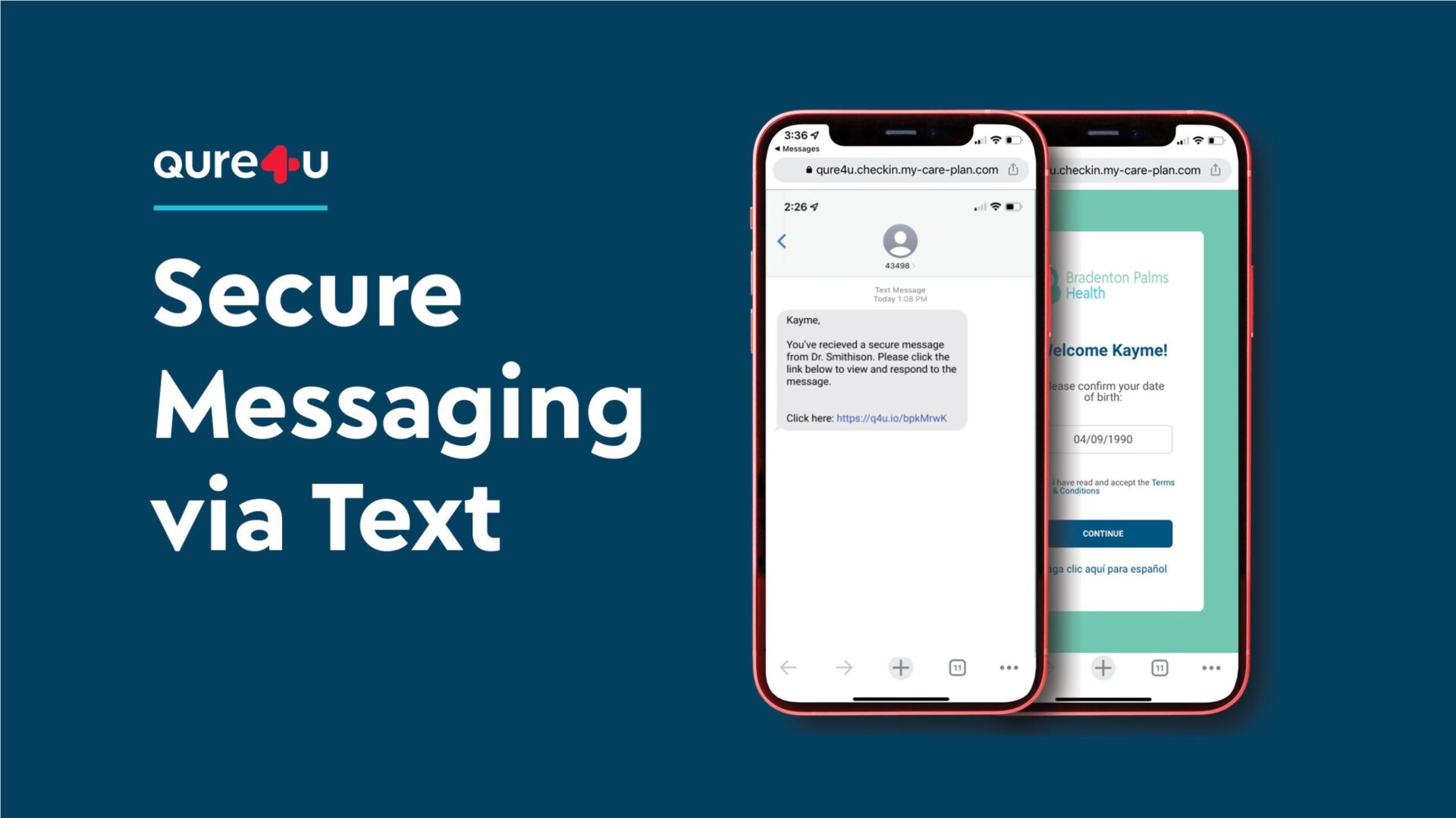 Secure Messaging via Text