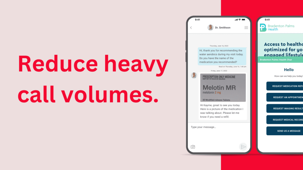 Reducing heavy patient call volumes