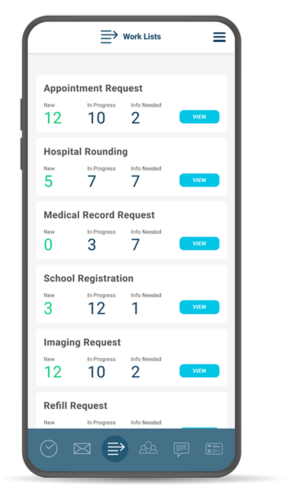 Healthcare Chatbot and Worklists